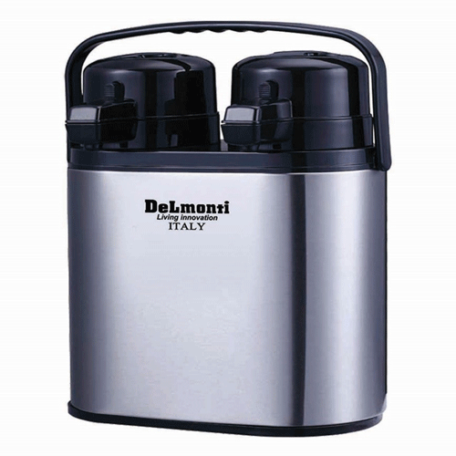 فلاسک دوقلوی 2.4 لیتری دلمونتی Delmonti DL1450 ا Delmonti DL1450 Vacuum Flask 2.4L Steel