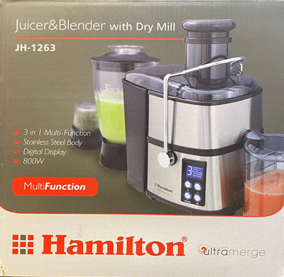 آبمیوه گیر3 کاره دیجیتالی juicer and blander ‌JH-1263